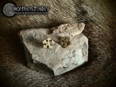 Late Medieval Belt Studs "Star" - 5 Pieces