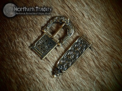 Borre Style Buckle & Belt End from Gotland