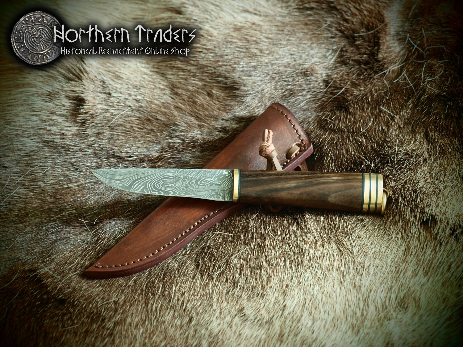 Scandinavian Knife with Damascus Blade