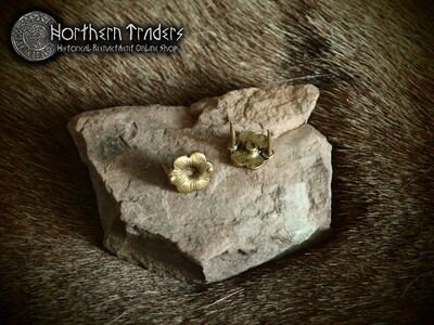 Late Medieval Belt Studs "Flower" - 5 Pieces