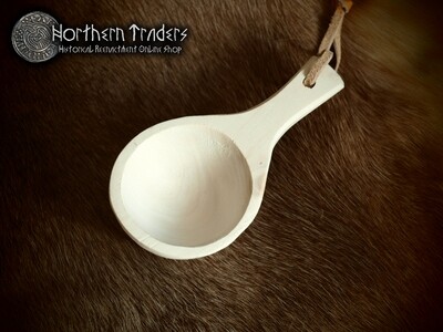 Short Wooden Ladle