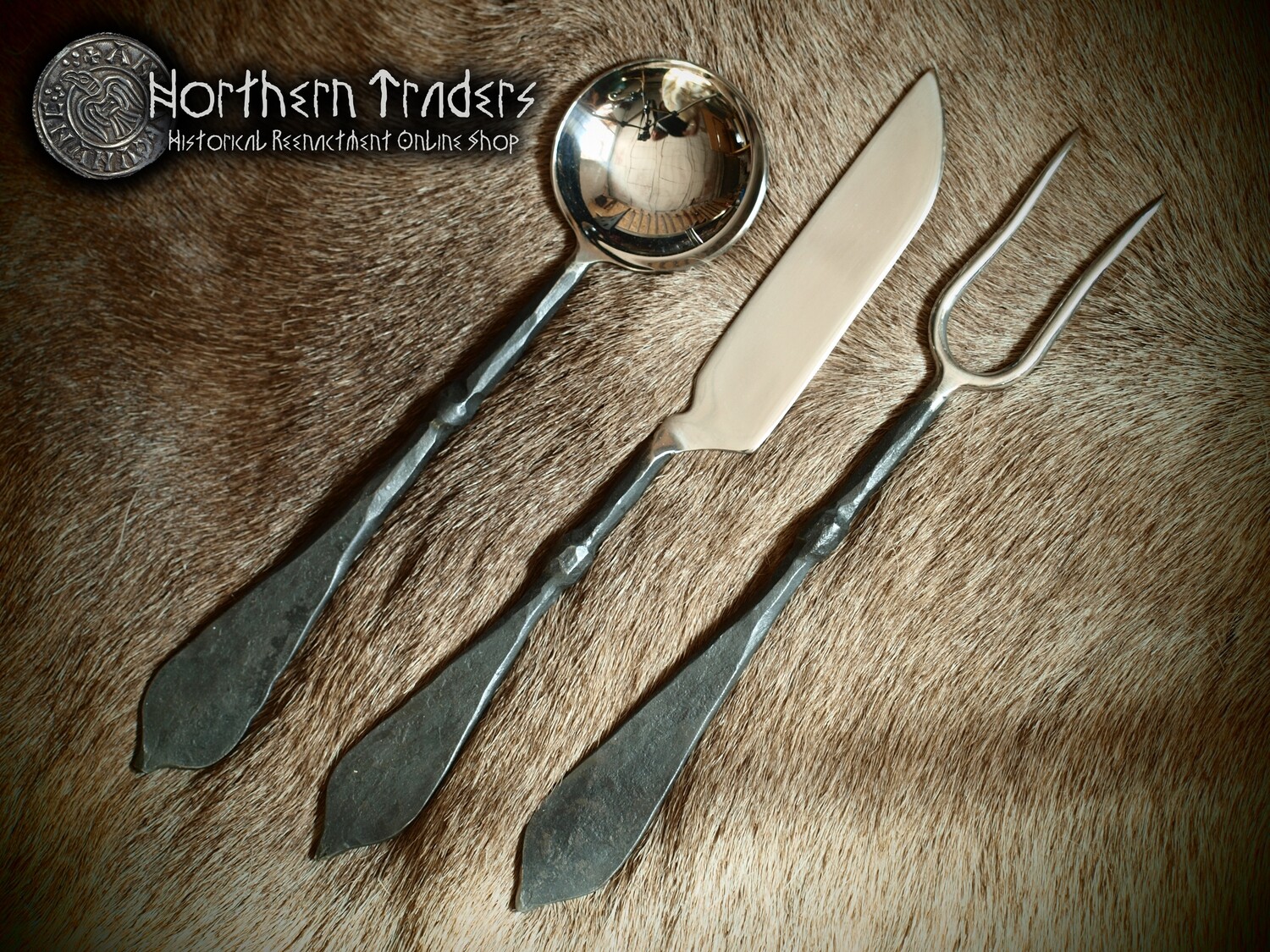 Deluxe Hand-forged Medieval Cutlery Set