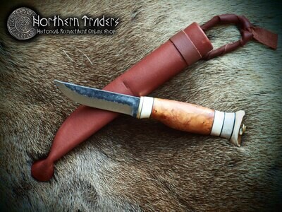 Finnish Puukko Knife with Willow Gnarl Handle