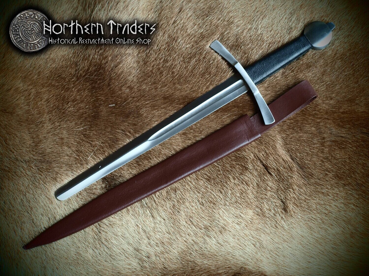 Medieval Dagger with Leather Sheath