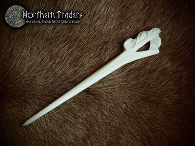 Bone Needle Brooch with Dragon Head