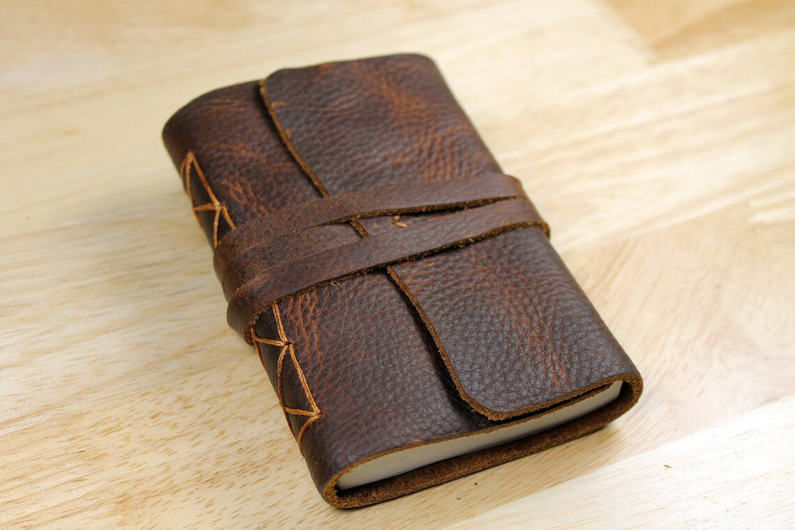 Leather Bible Pocket Sized New Testament with Psalms KJV | Volcanic Kodiak