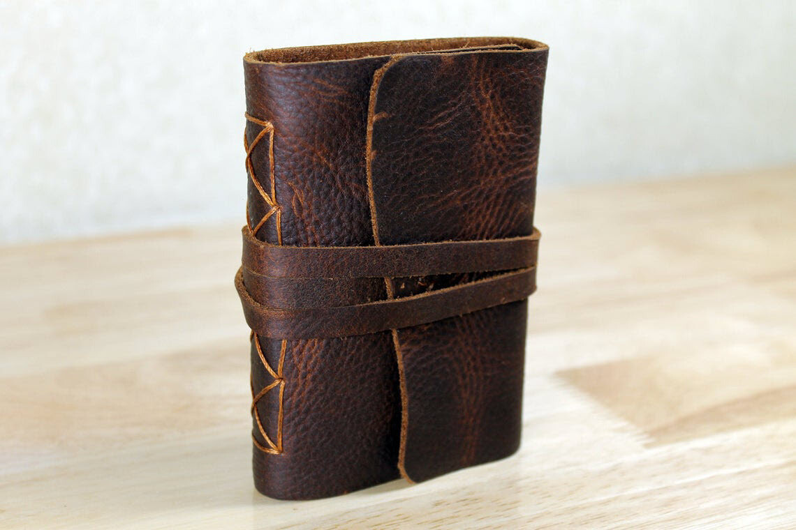Leather Bible Pocket Sized New Testament with Psalms KJV - Kodiak