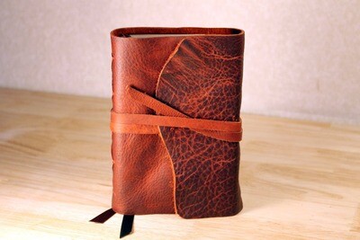 KJV Leather Bible Compact Ox blood - Full Grain Cowhide