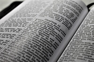 Leather Bible KJV | Black Cowhide