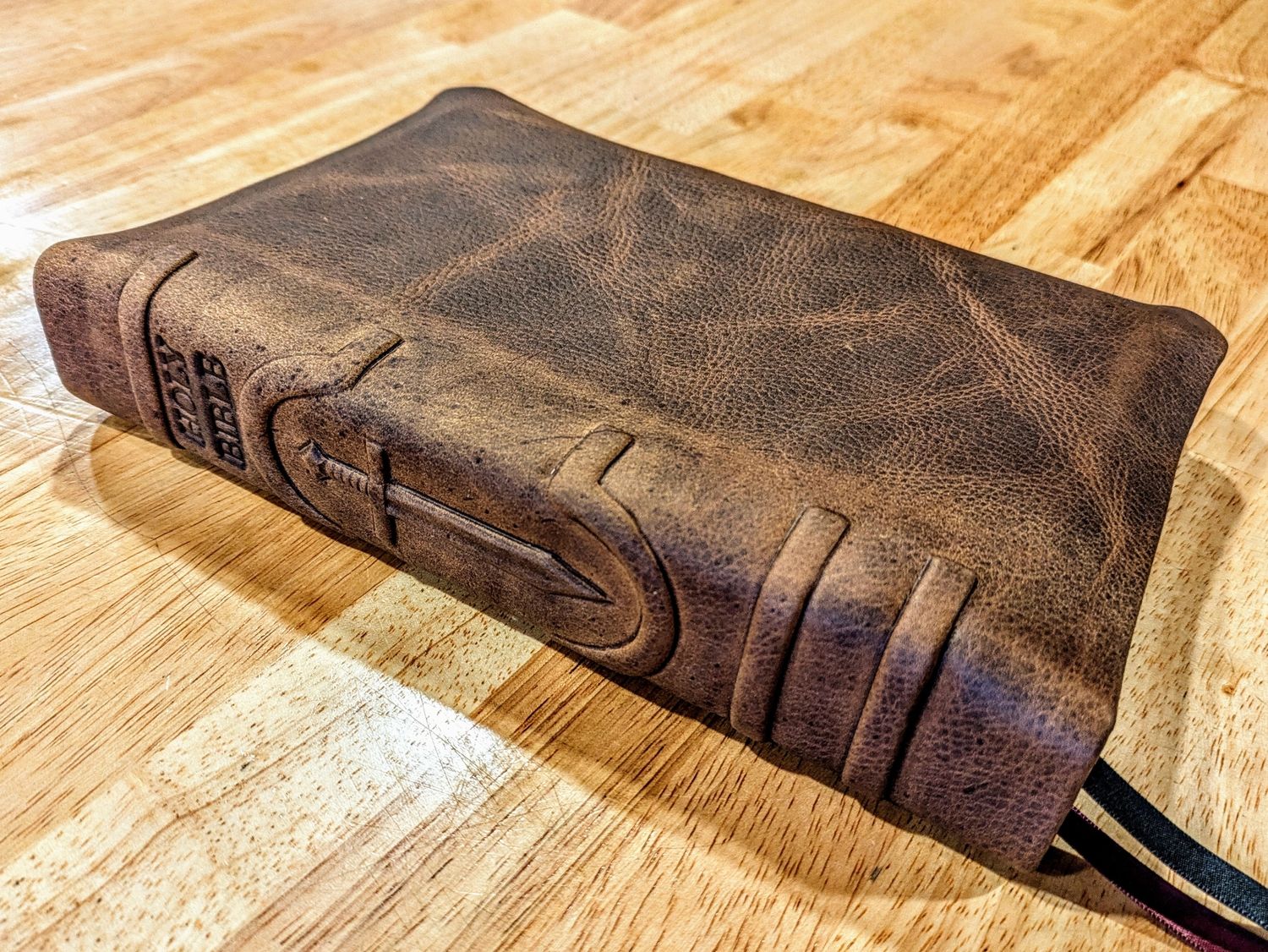 Leather Bible KJV - Antique Cowhide