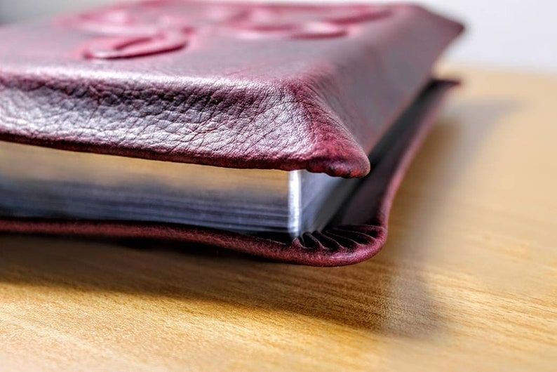 Leather Bible KJV | Eggplant Purple Cowhide