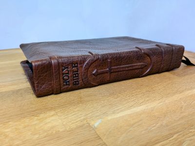 Leather Bible KJV - Buffalo Hide