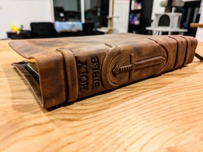 Leather Bible KJV - Antique Cowhide