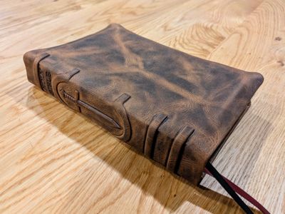 Leather Bible KJV - Antique Cowhide