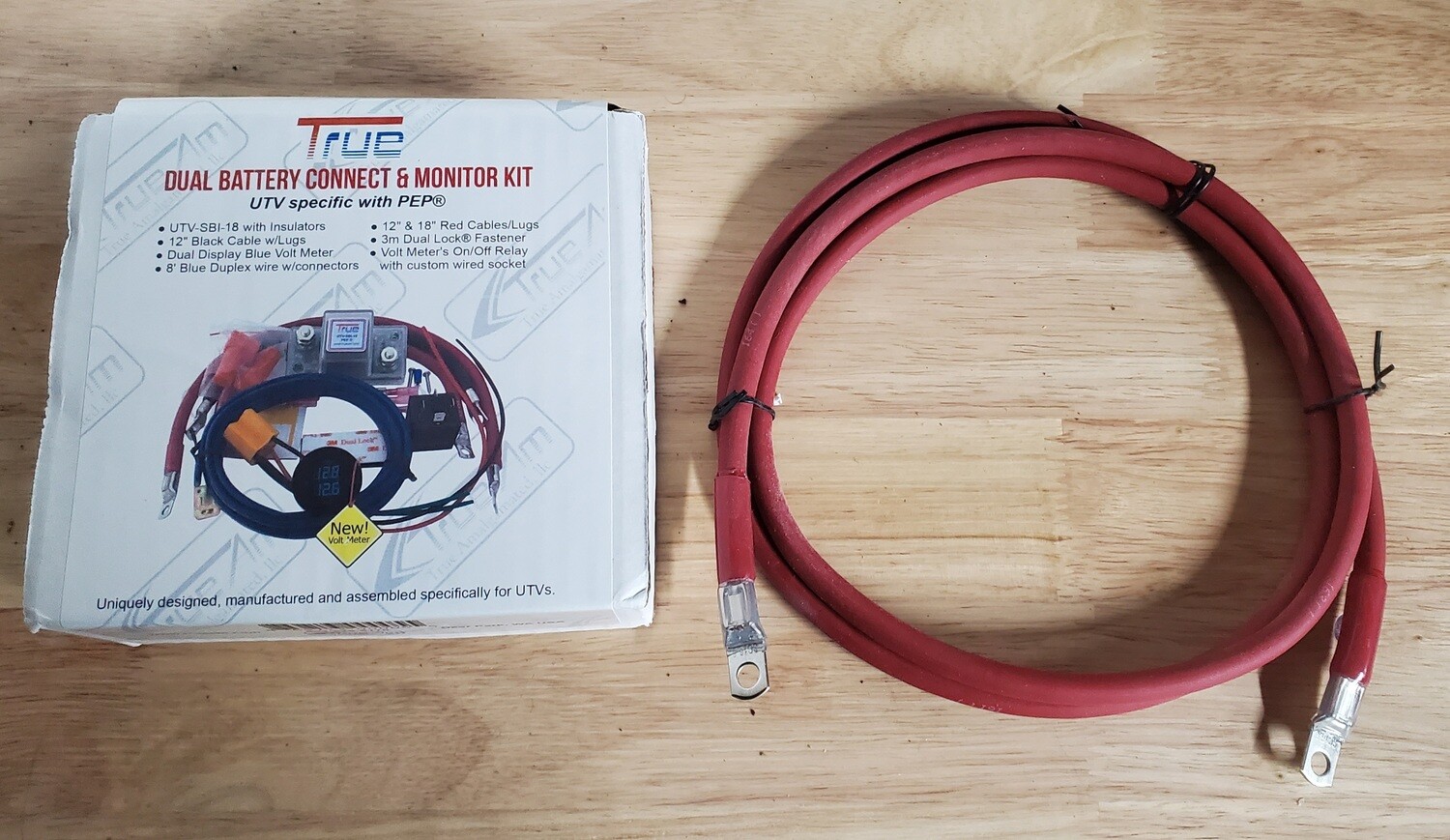 Teryx True® Dual Battery Connect & Monitor Kit with cables for under seat application