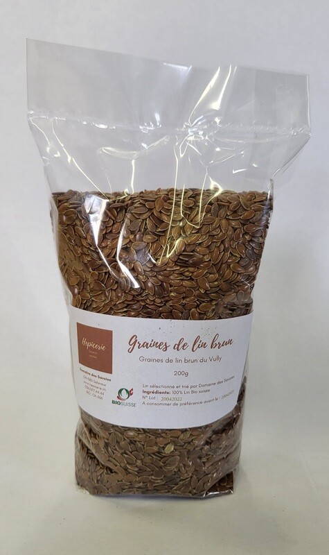 Graines de lin brun Bio Suisse