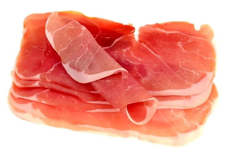 Jambon cru de porc laineux