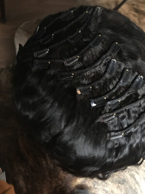 10 Piece Clip-ins 16in,18in and 20in Bundles/Wig