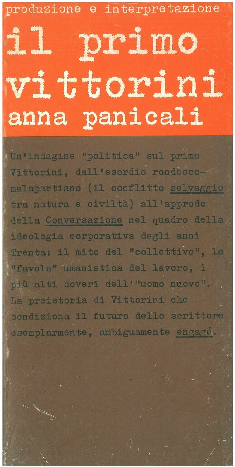 Panicali Anna - Il primo Vittorini Panicali Anna - Il primo Vittorini