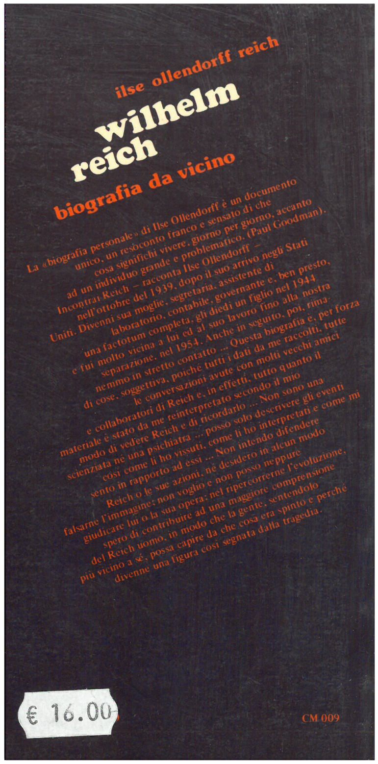 Ollendorff R. I. - WILHELM REICH. Biografia da vicino