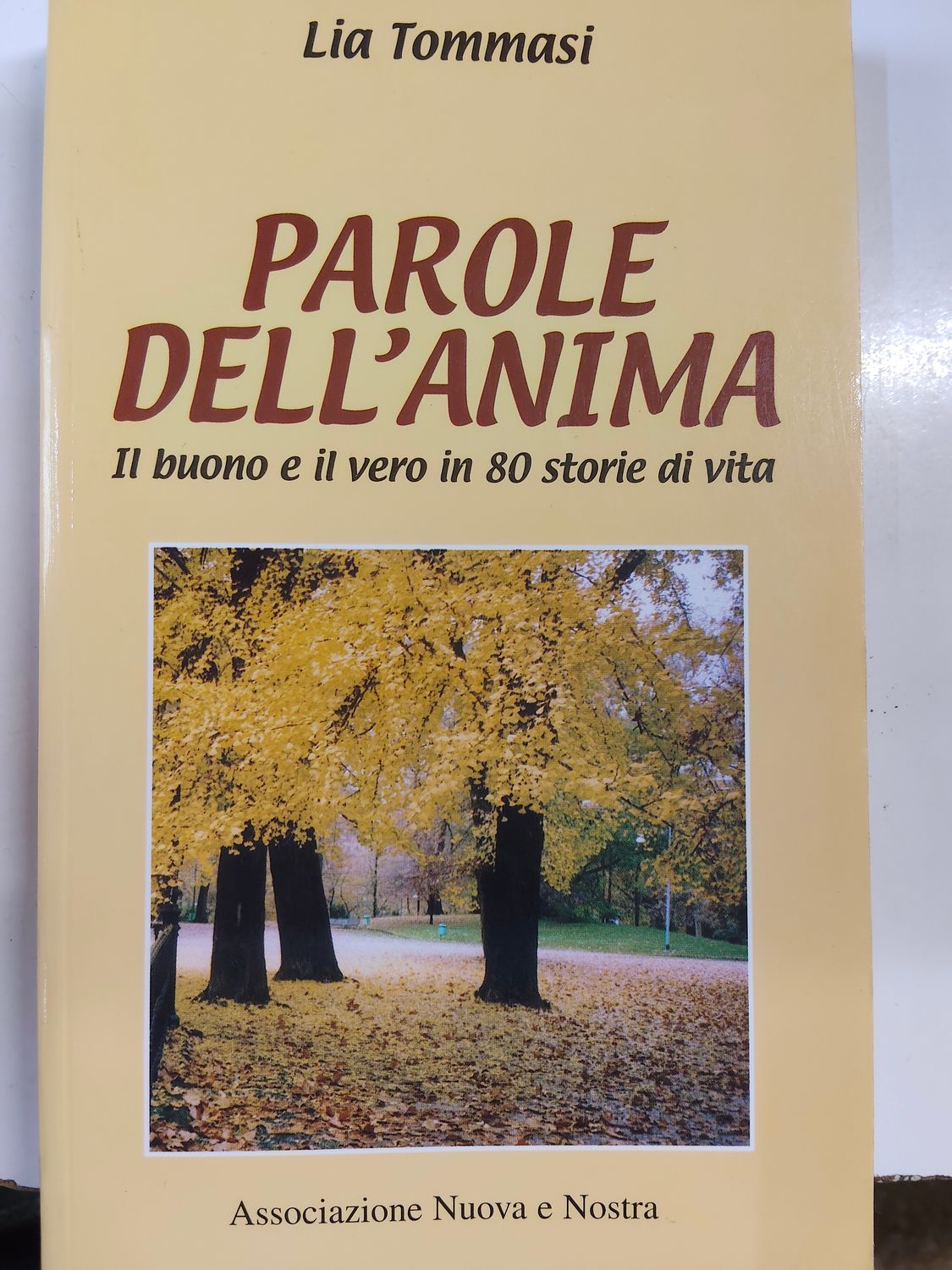 Lia Tommasi, Parole dell'anima. Il buono e il vero in 80 storie di vita