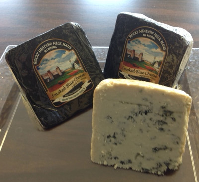 Rocky Meadow Smoked Blue Cheese- 1 lb Wedge (3 Pack)
