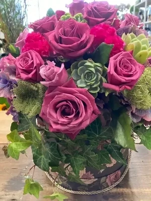 Romantic Flower Hat Box