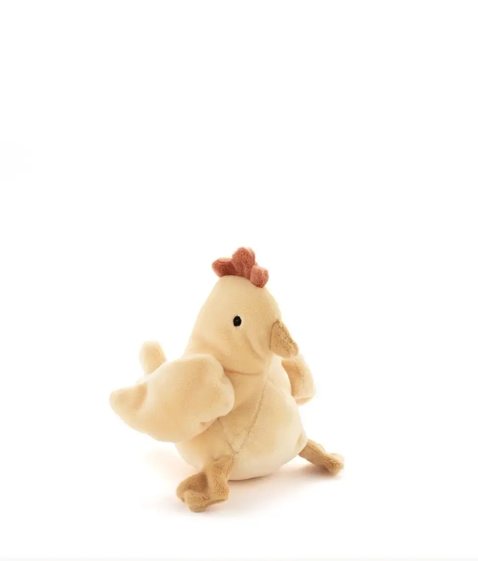 Harriet the Hen Soft Toy & Rattle - Honey