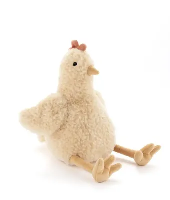 Harriet the Hen Soft Toy & Rattle - Honey