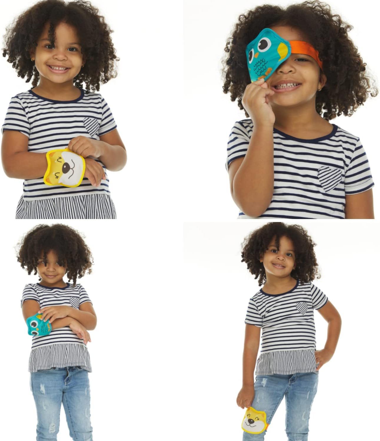 Compresa de gel, frío y caliente para niños, paquete de 2 unidades