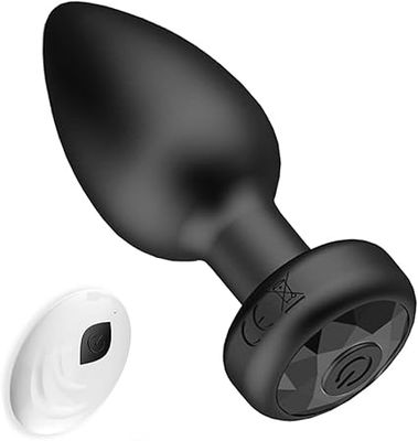 Vibrador de enchufe anal con control remoto