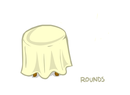 Faux Burlap Round Tablecloths