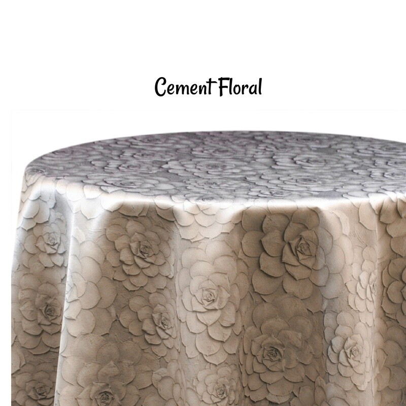 Cement Floral Custom Print - 1 Color