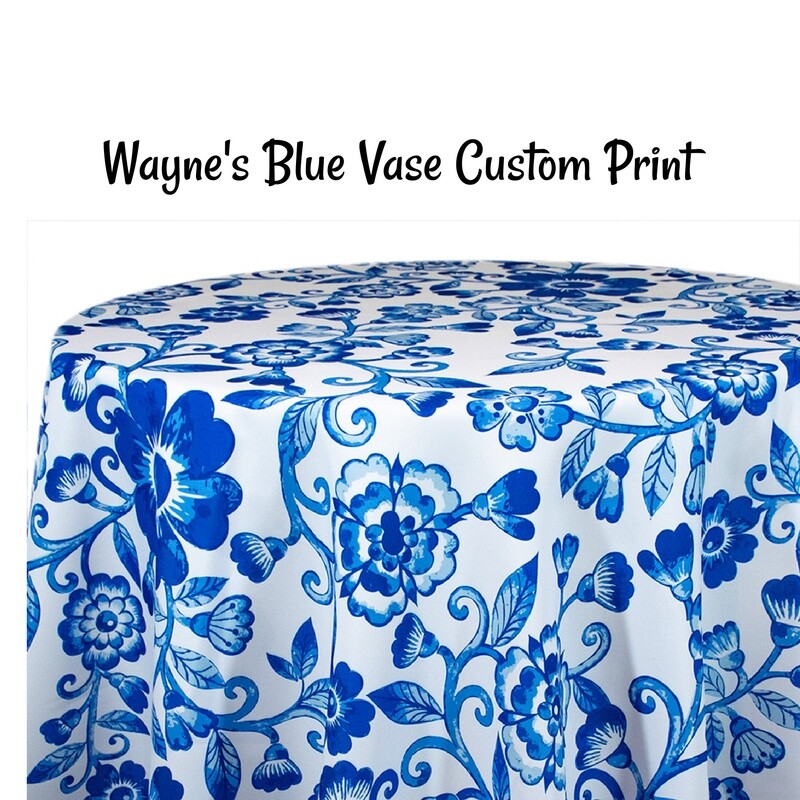 Wayne's Blue Vase Custom Print - 1 Color