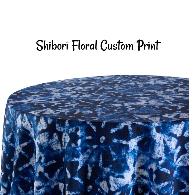 Shibori Floral Custom Print - 1 Color
