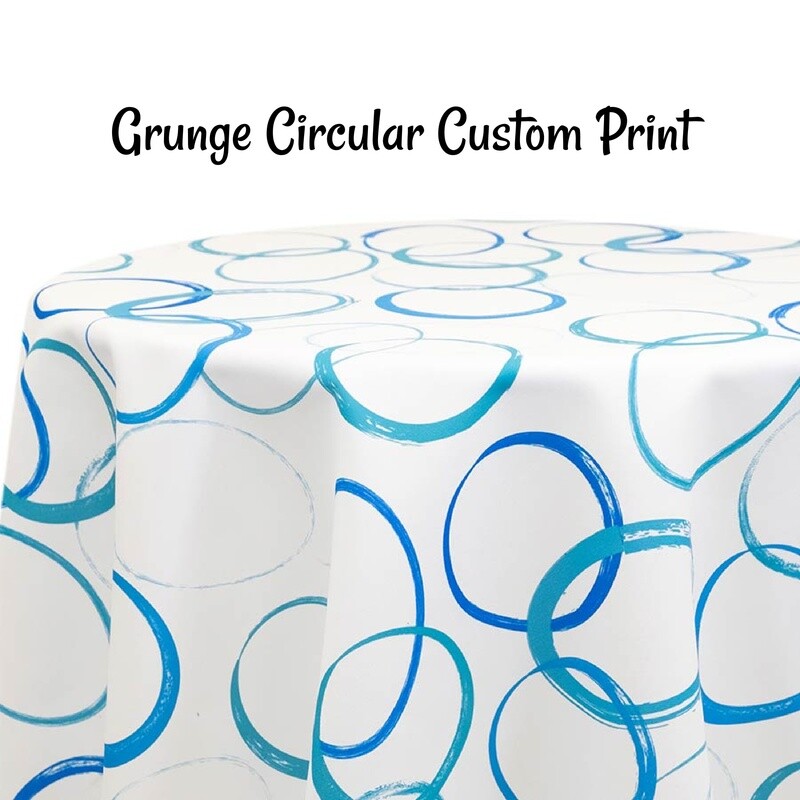 Grunge Circular Custom Print - 5 Colors