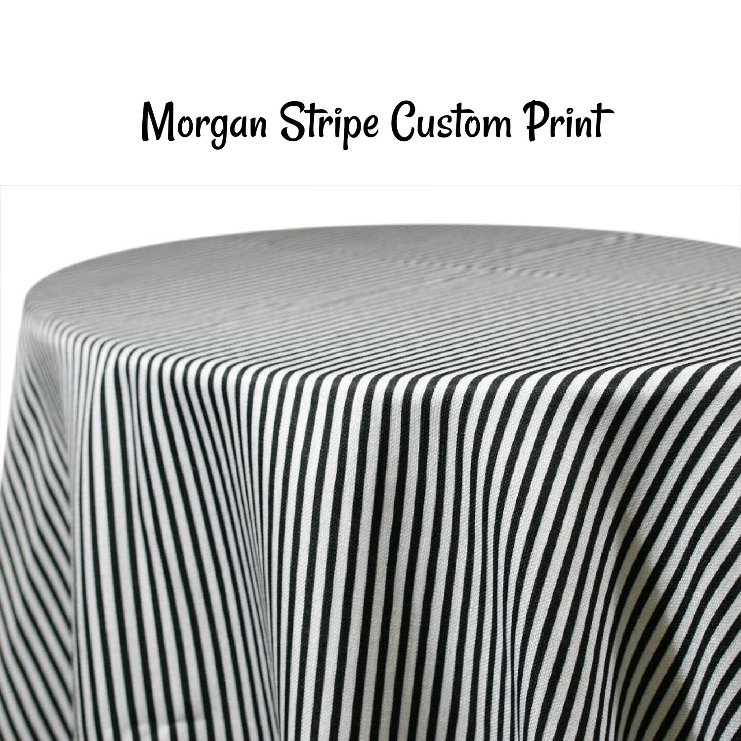 Morgan Stripe Custom Print - 8 Colors - Custom tablecloth store! We ...