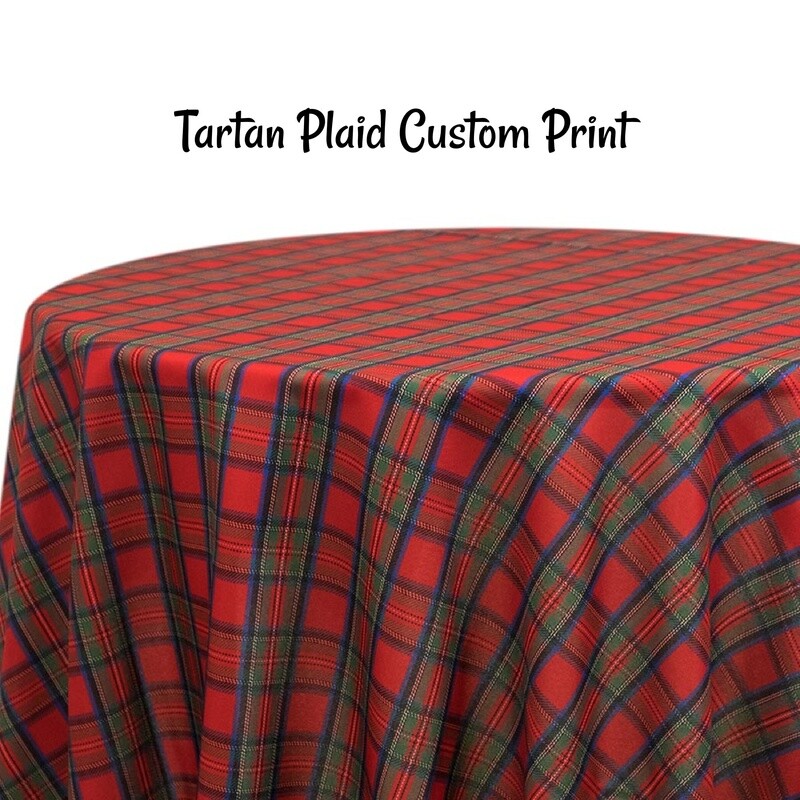 Tartan Plaid Custom Print - 3 Colors