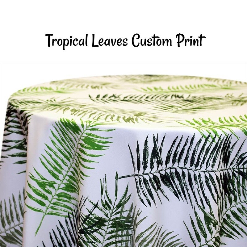Tropical Leaves Custom Print - 1 Color