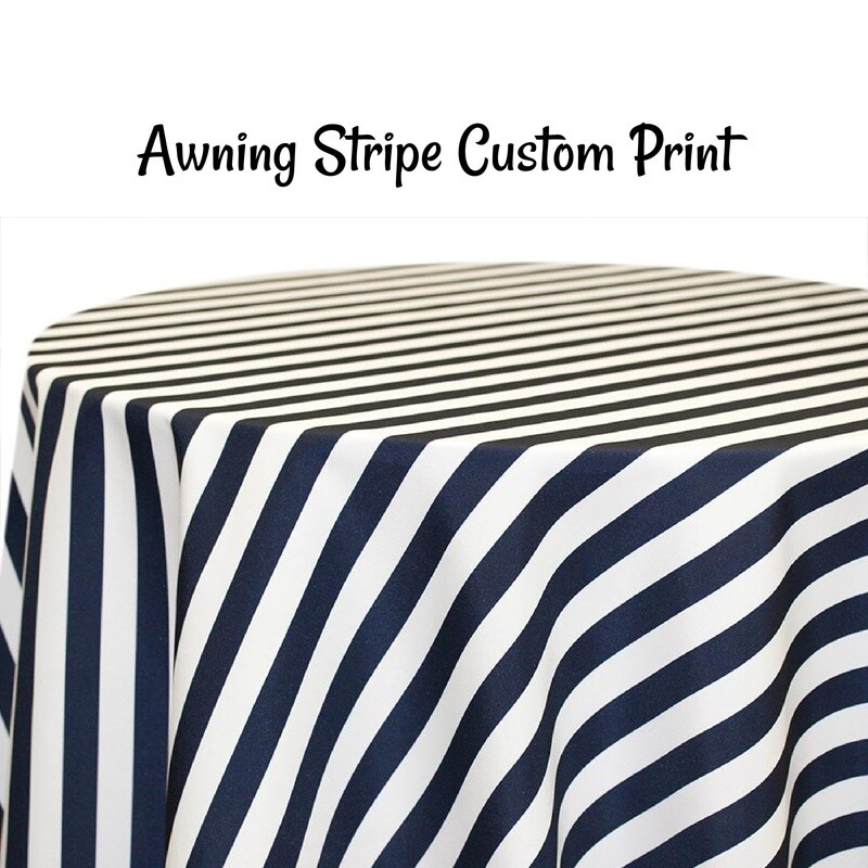 Awning Stripe Custom Print - 8 Colors