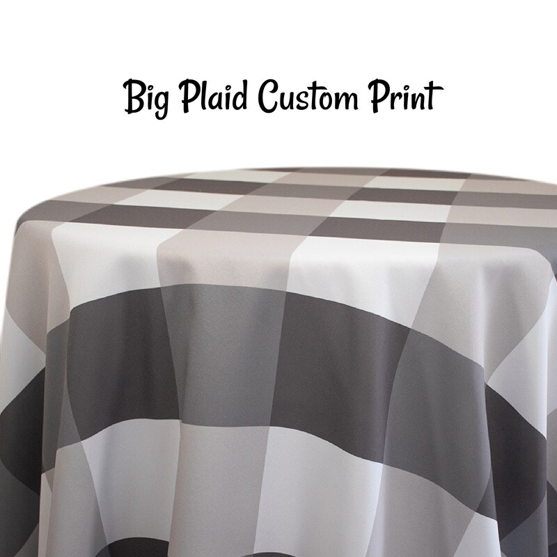 Big Plaid Custom Print - 8 Colors
