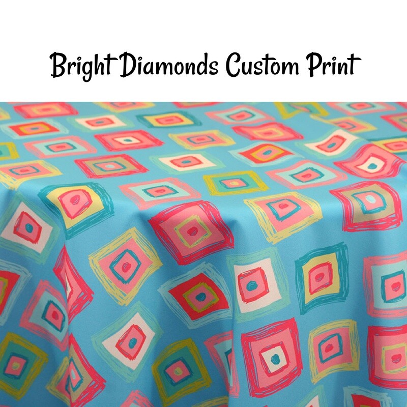 Bright Diamonds Custom Print - 1 Color