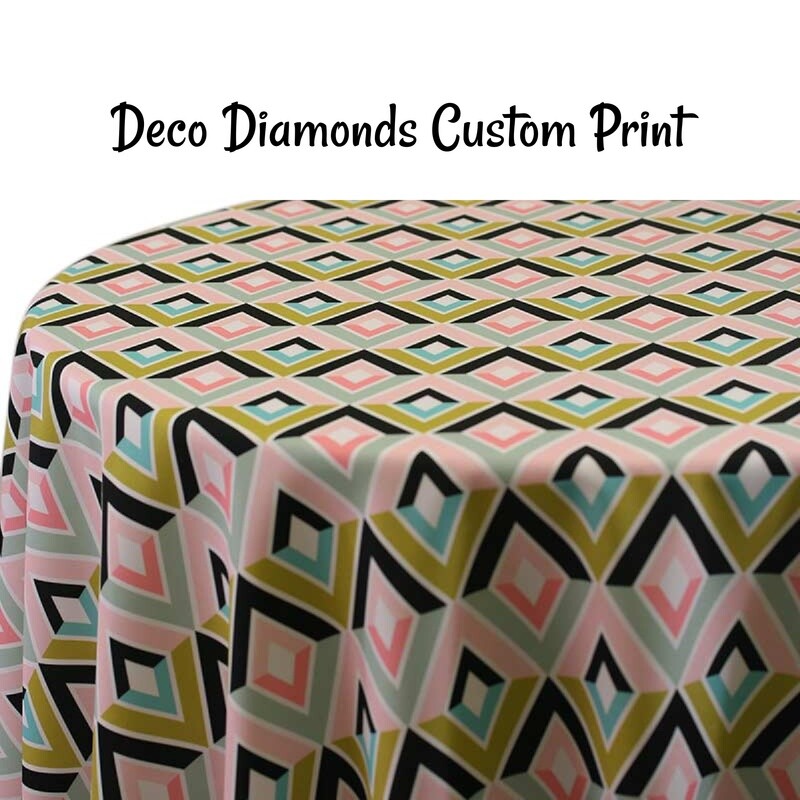 Deco Diamonds Custom Print - 1 Color