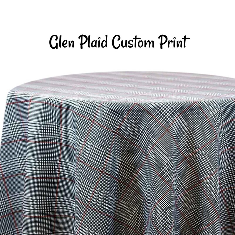 Glen Plaid Custom Print - 1 Color