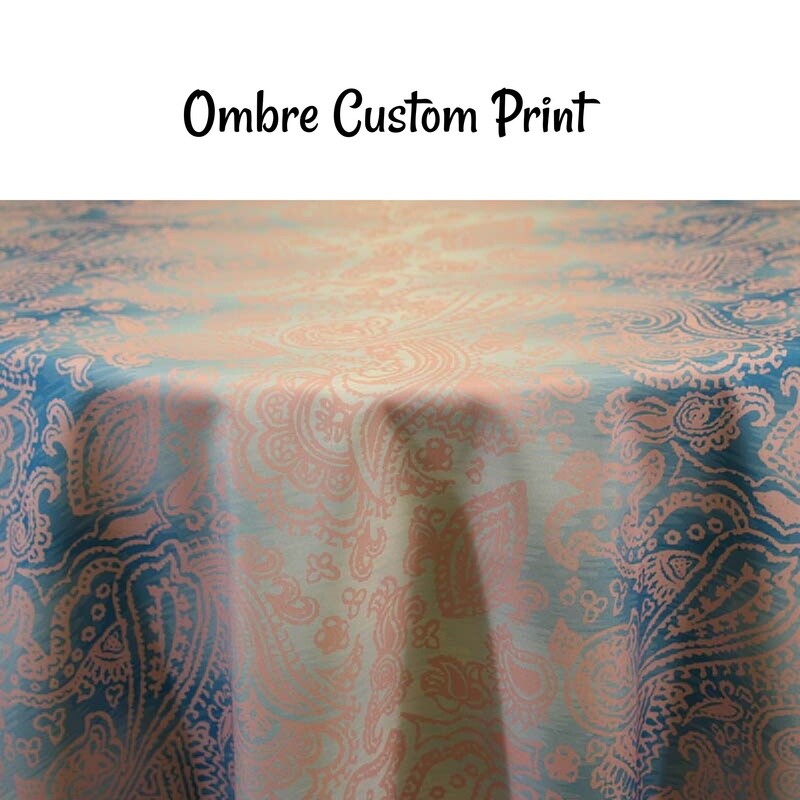 Ombre Paisley Custom Print - 2 Colors
