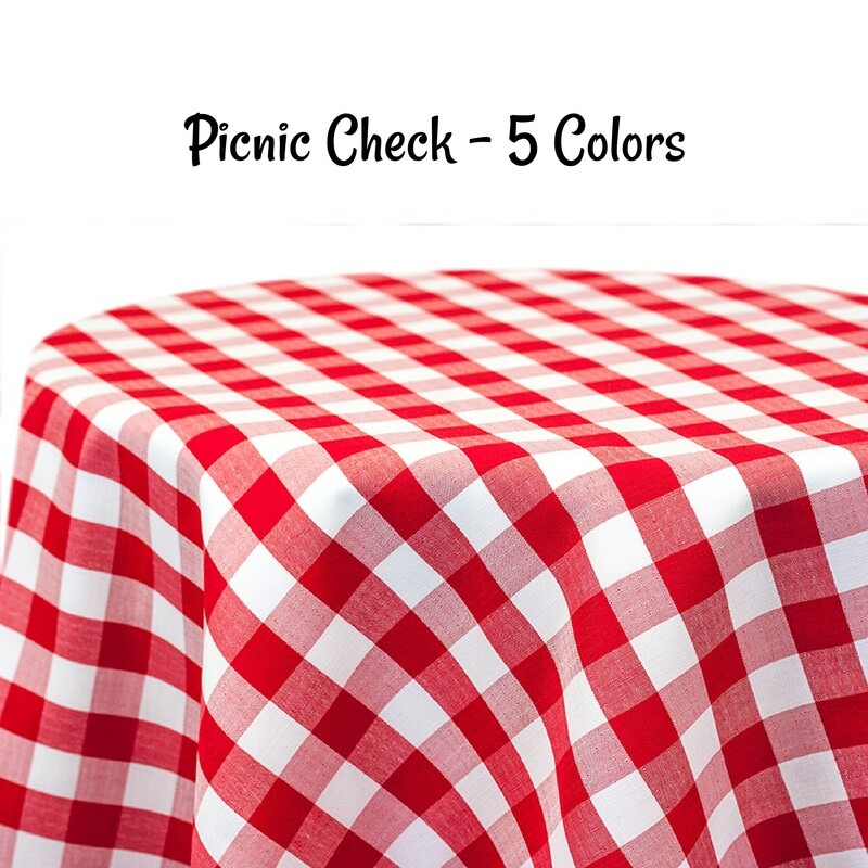 Picnic Check Linen-Look 72