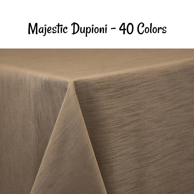 Majestic Dupioni 120" - 40 Colors
