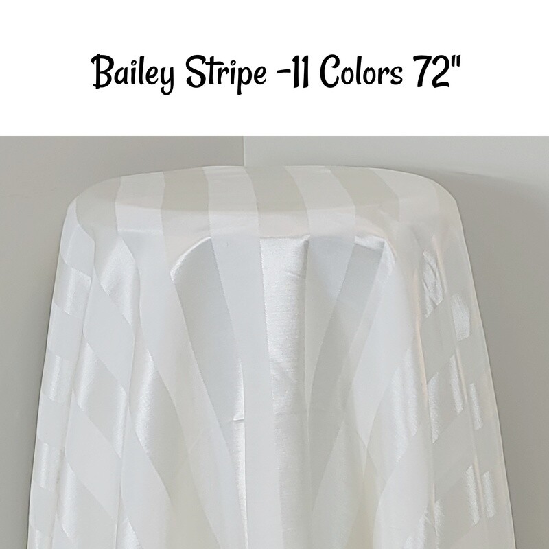 Bailey Stripe 72" - 11 Colors
