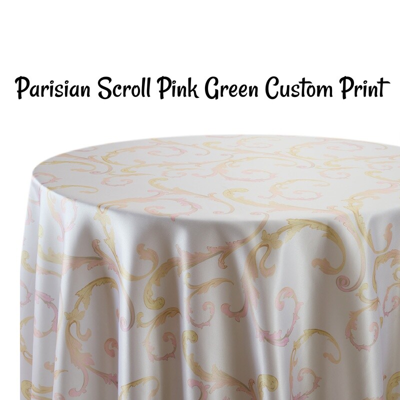 Parisian Scroll Custom Print - 1 Color