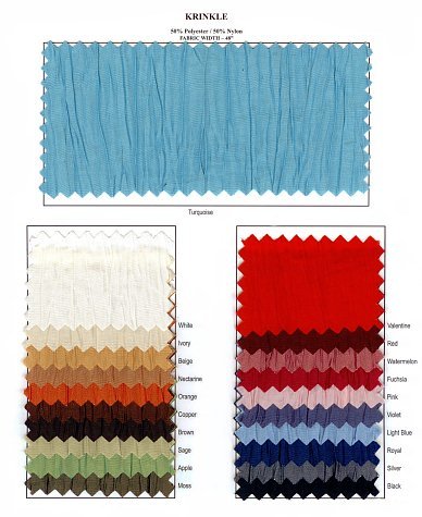 Krinkle Fabric Swatches